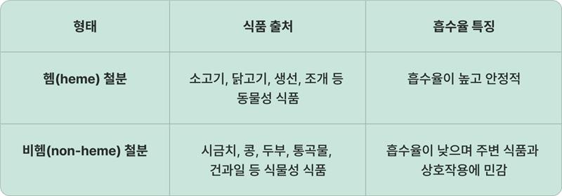 빈혈에좋은음식